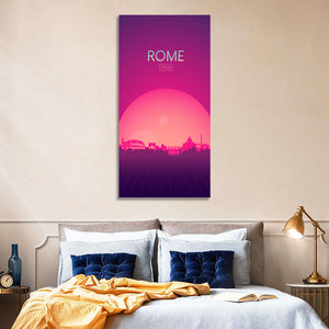 Rome Italy Skyline Wall Art