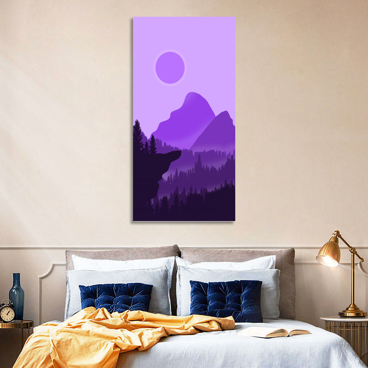 Purple Mountain Wall Art