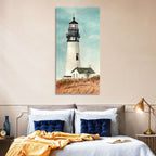 Lighthouse Over Grassy Dune Wall Art
