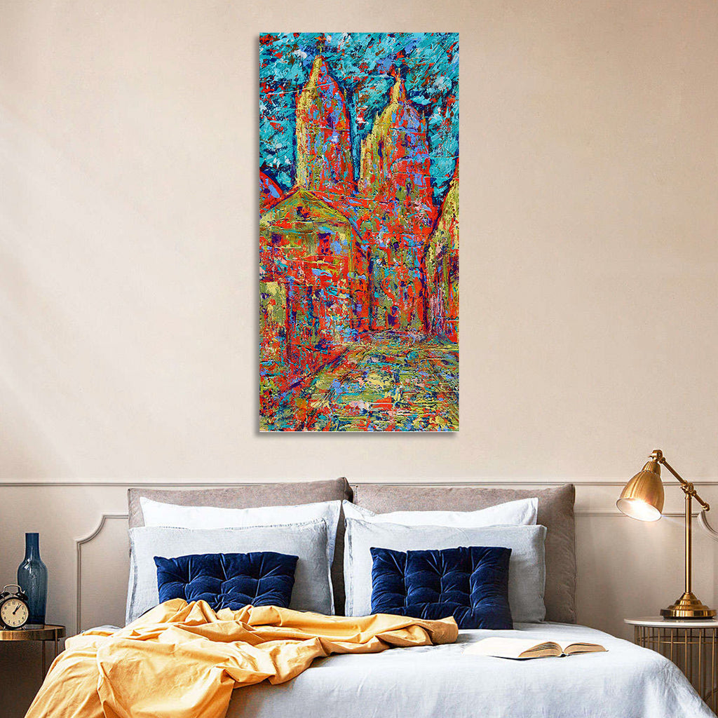 Gothic Spires Cityscape Wall Art