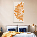 Semicircular Sunburst Minimalist Wall Art