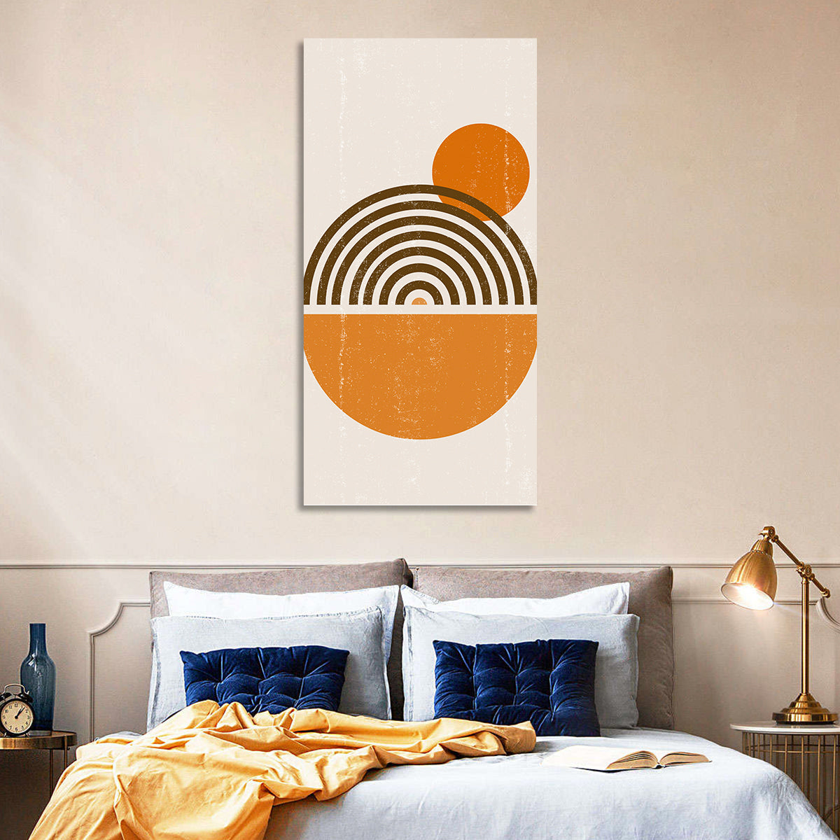 Semicircle Sunrise Study Wall Art in a room, portrait