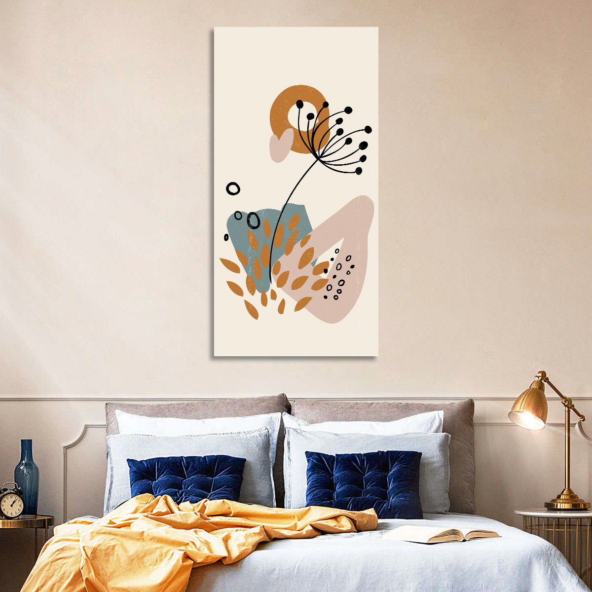Minimalist Botanical Line Flower Wall Art