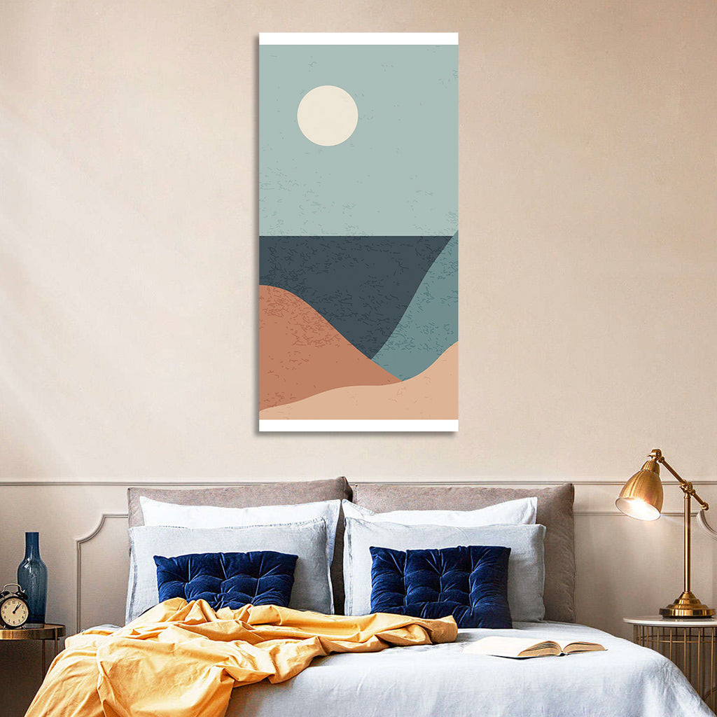 Moonlit Coastal Dunes Wall Art