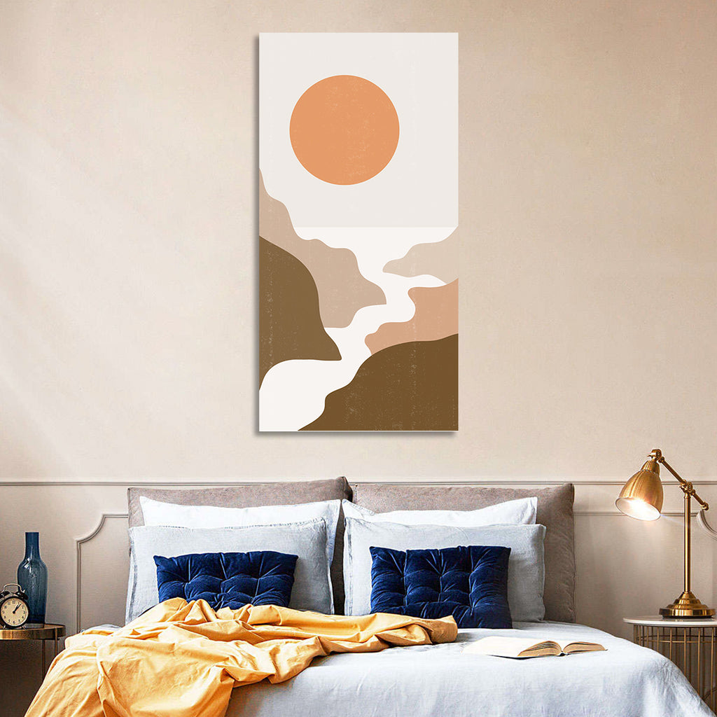Sun Over Canyon River Wall Art