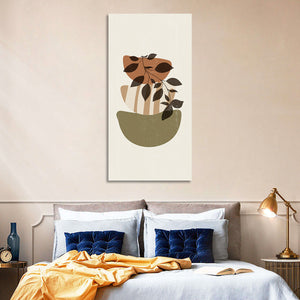 Falling Leaves Branch Minimalist Wall Art