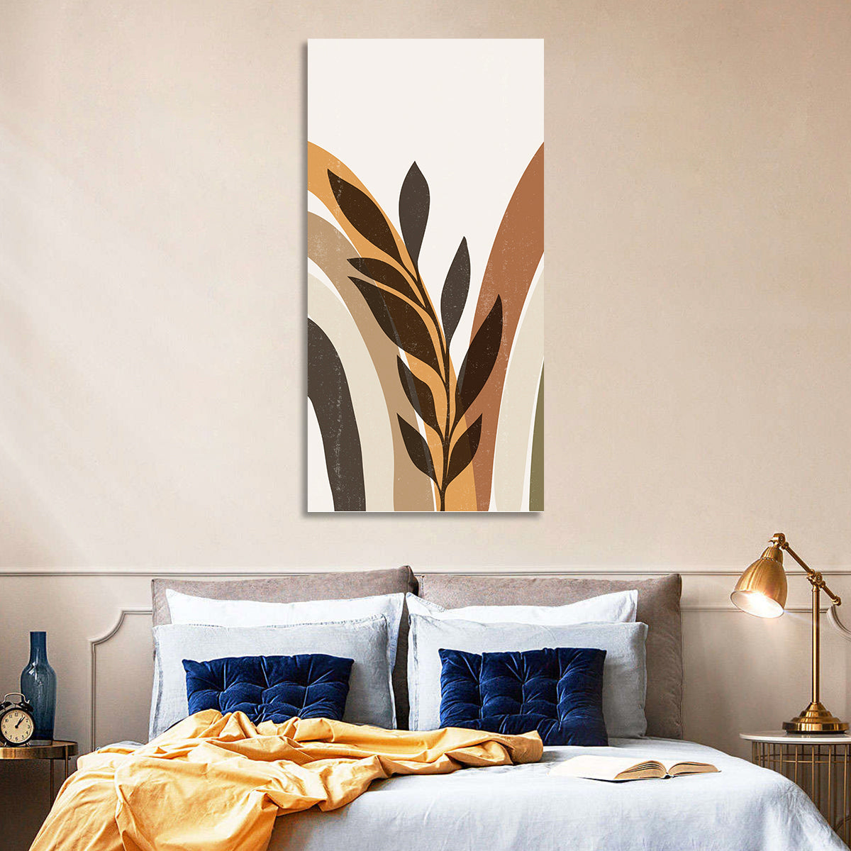 Tropical Boho Leaf Arches Wall Art