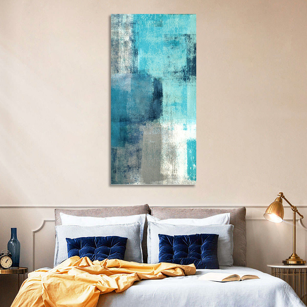 The Escape Abstract Wall Art in a room, portrait