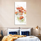 Orange Poppy Cluster Wall Art