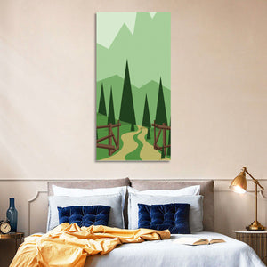 Rough Mountains Road Wall Art