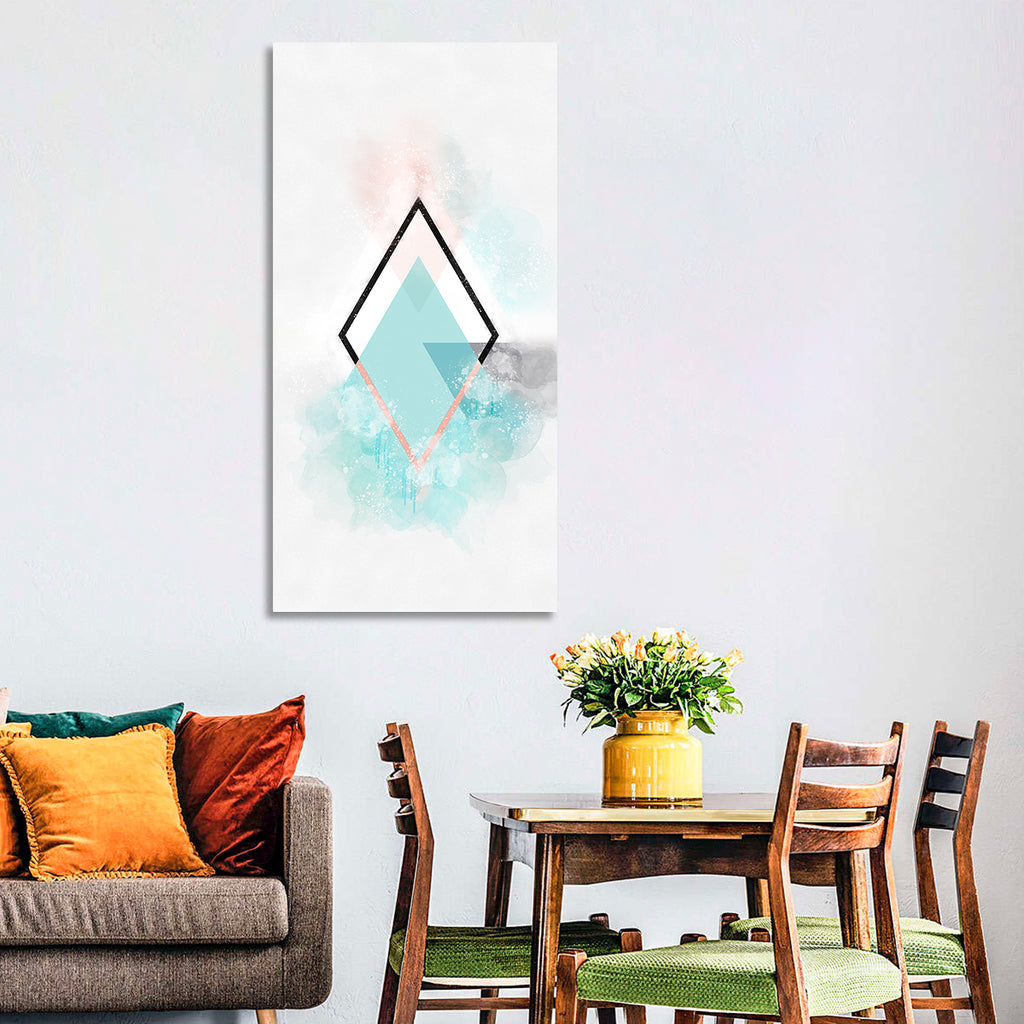 Scandinavian Diamond Geometry Wall Art