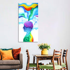 Thinking Mind Silhouette Wall Art