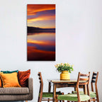 Dusk Over Mountain Lake Wall Art