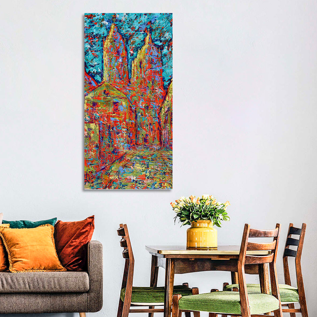 Gothic Spires Cityscape Wall Art