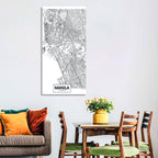 Manila Minimalist City Map Wall Art