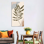 Minimalist Fern Leaf Study Wall Art