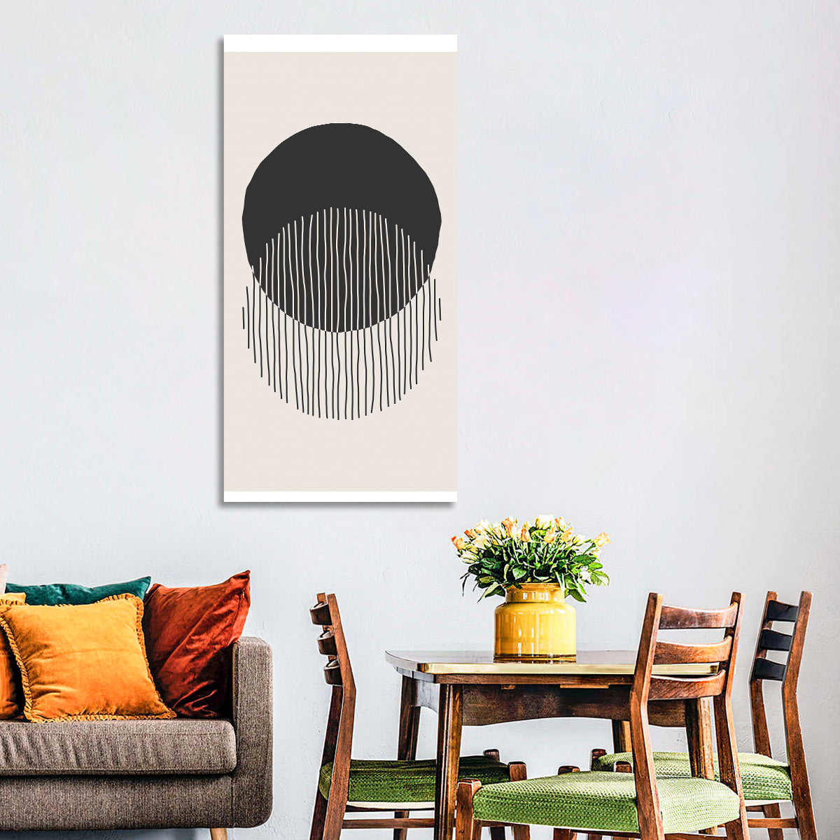 Moon Eclipse Minimalist Wall Art