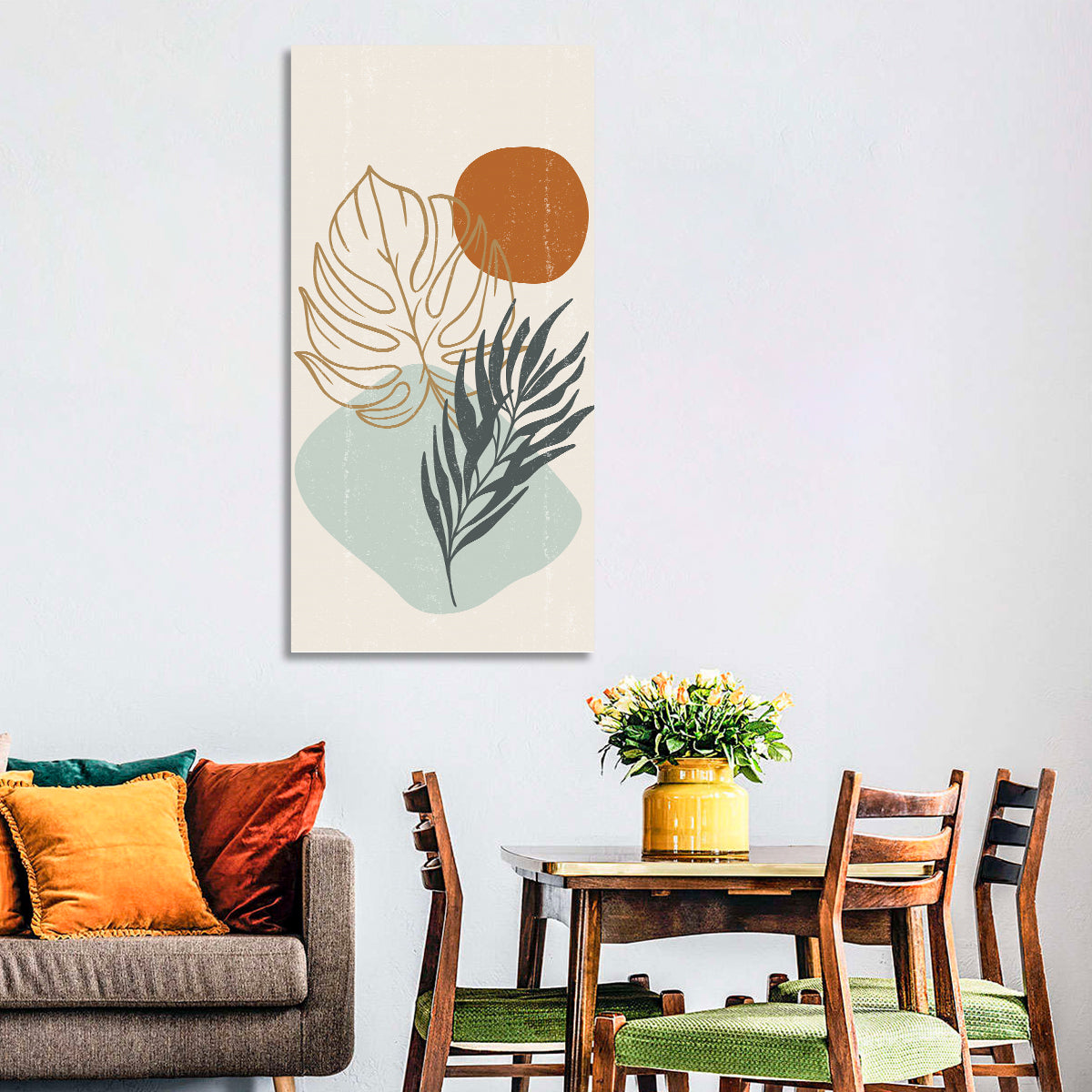 Shadowed Leaves Wall Art
