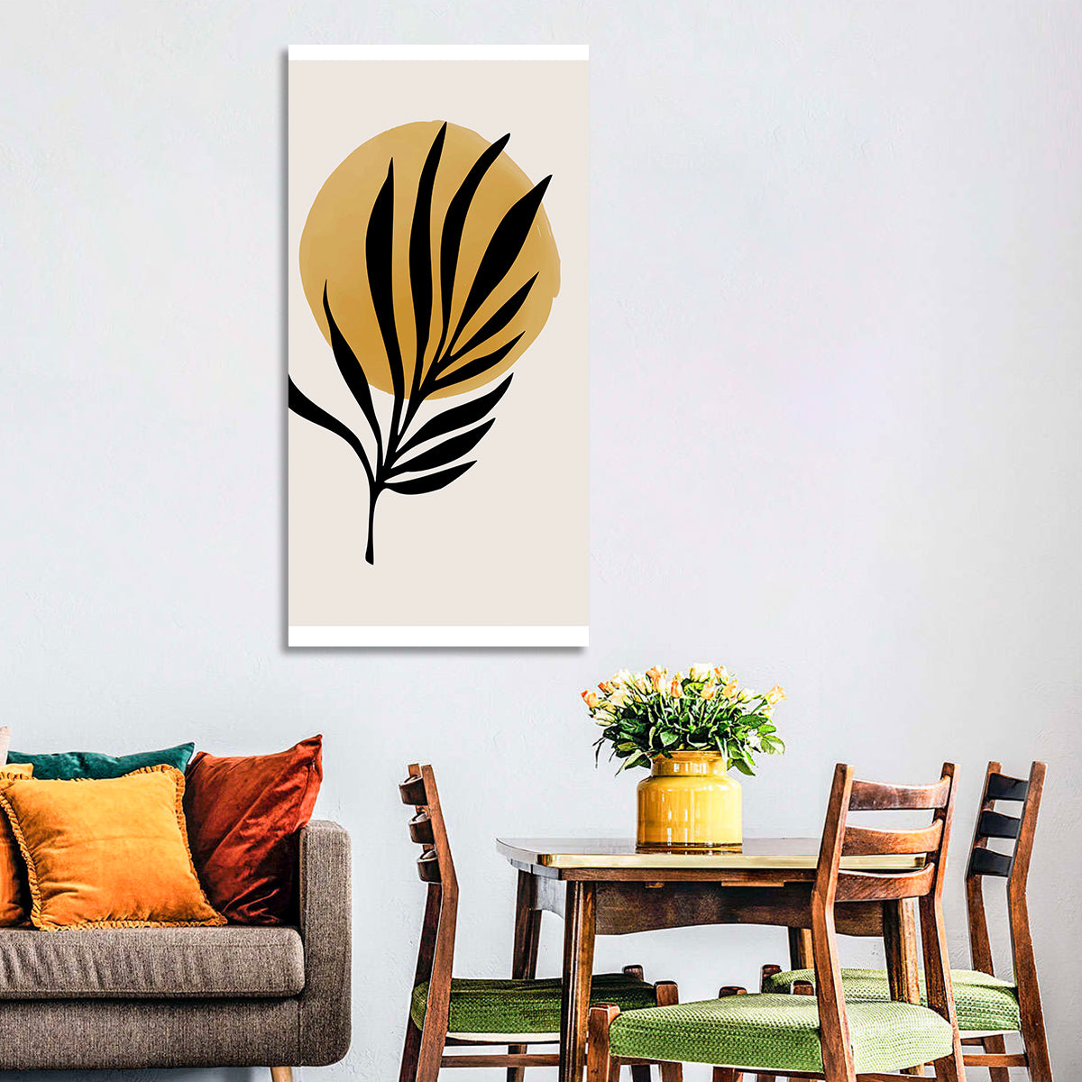 Shining Sun Palm Leaf Wall Art