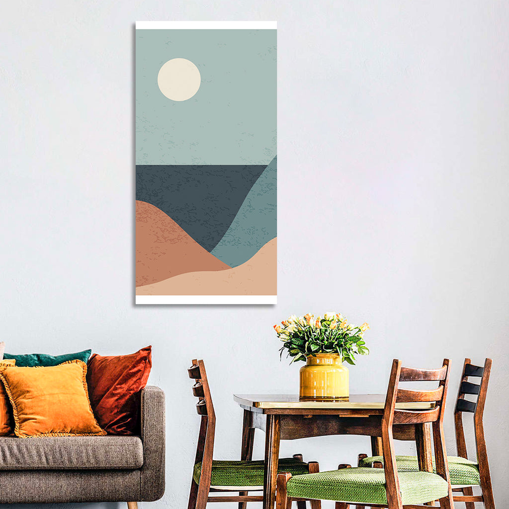 Moonlit Coastal Dunes Wall Art