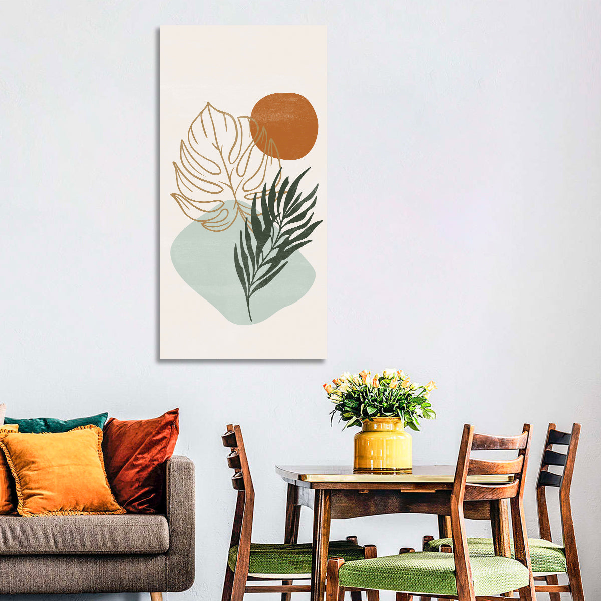 Botanical Leaves Minimalist Wall Art