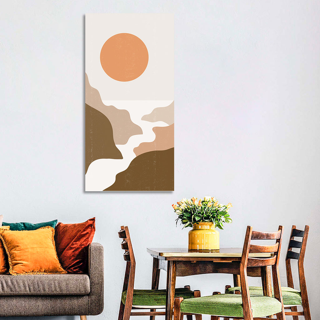 Sun Over Canyon River Wall Art