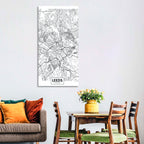 Leeds Street Map Wall Art