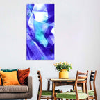 Icy Geometric Shards Wall Art