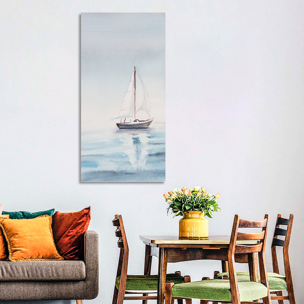 Sailboat on Calm Sea Wall Art