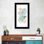 Scandinavian Geometric Pastel Composition Wall Art