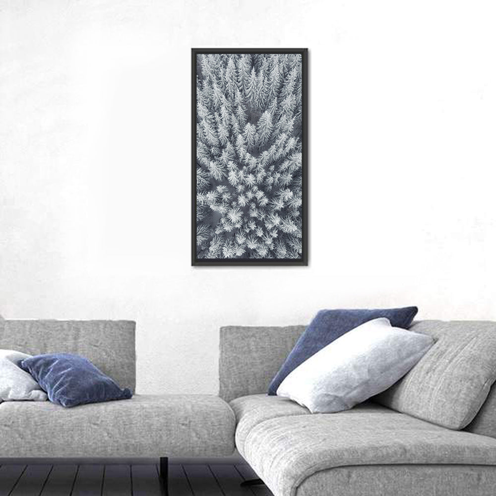 Snow Covered Pine Forest Wall Art