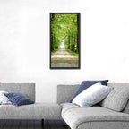 Sunlit Tree-lined Path Wall Art