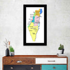 Minimalist Israel Map Wall Art