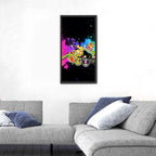 Neon Dj Silhouette Wall Art