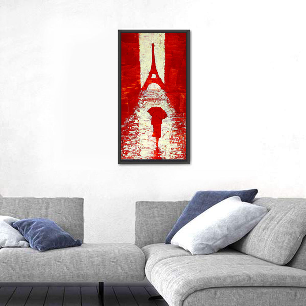 Rainy Paris Eiffel Tower Wall Art