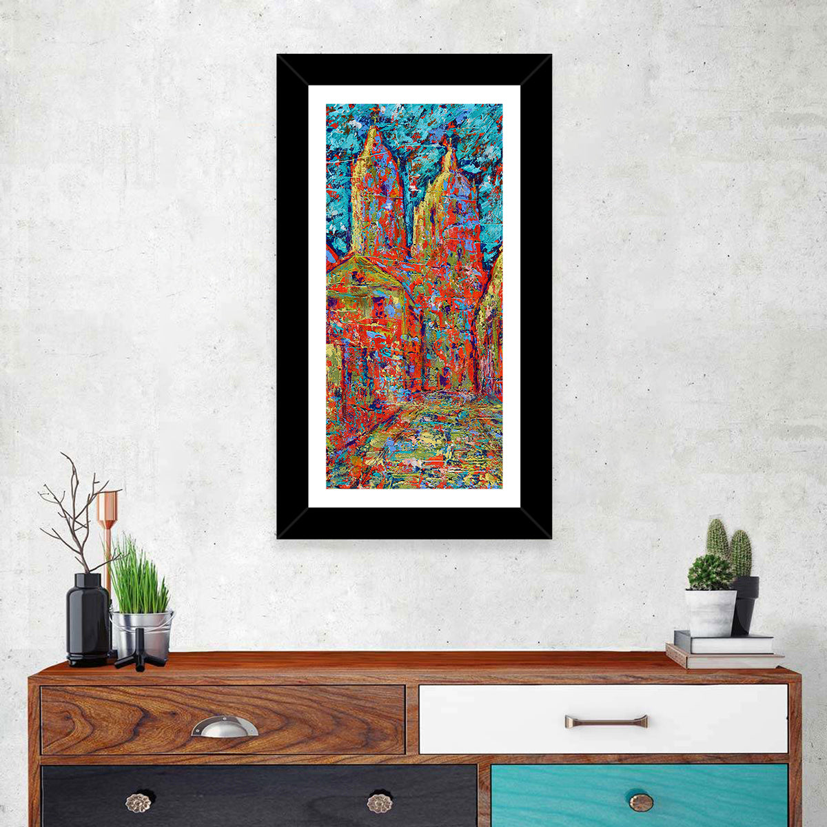 Gothic Spires Cityscape Wall Art