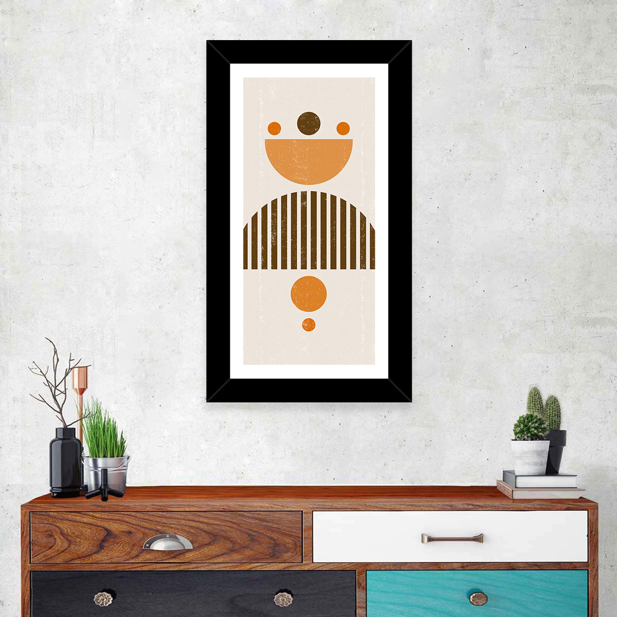 Mid-century Moon and Sun Wall Art