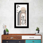 Taupe Rainbow Botanical Arch Wall Art