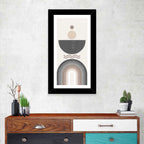Textured Geometric Sun Wall Art