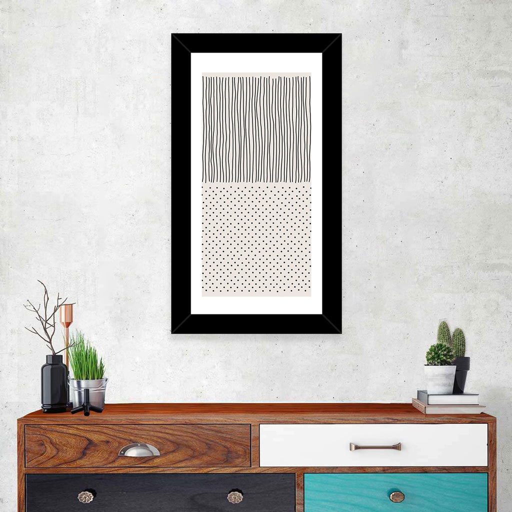 Minimalist Lines and Dots Wall Art