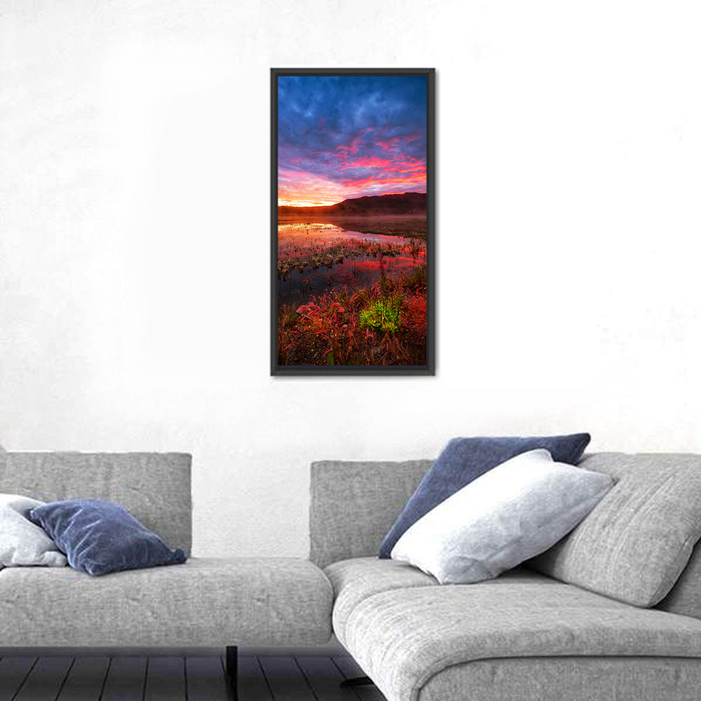 Fish Lake Yukon Sunset Wall Art