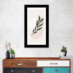 Boho Leaves Minimalist Wall Art