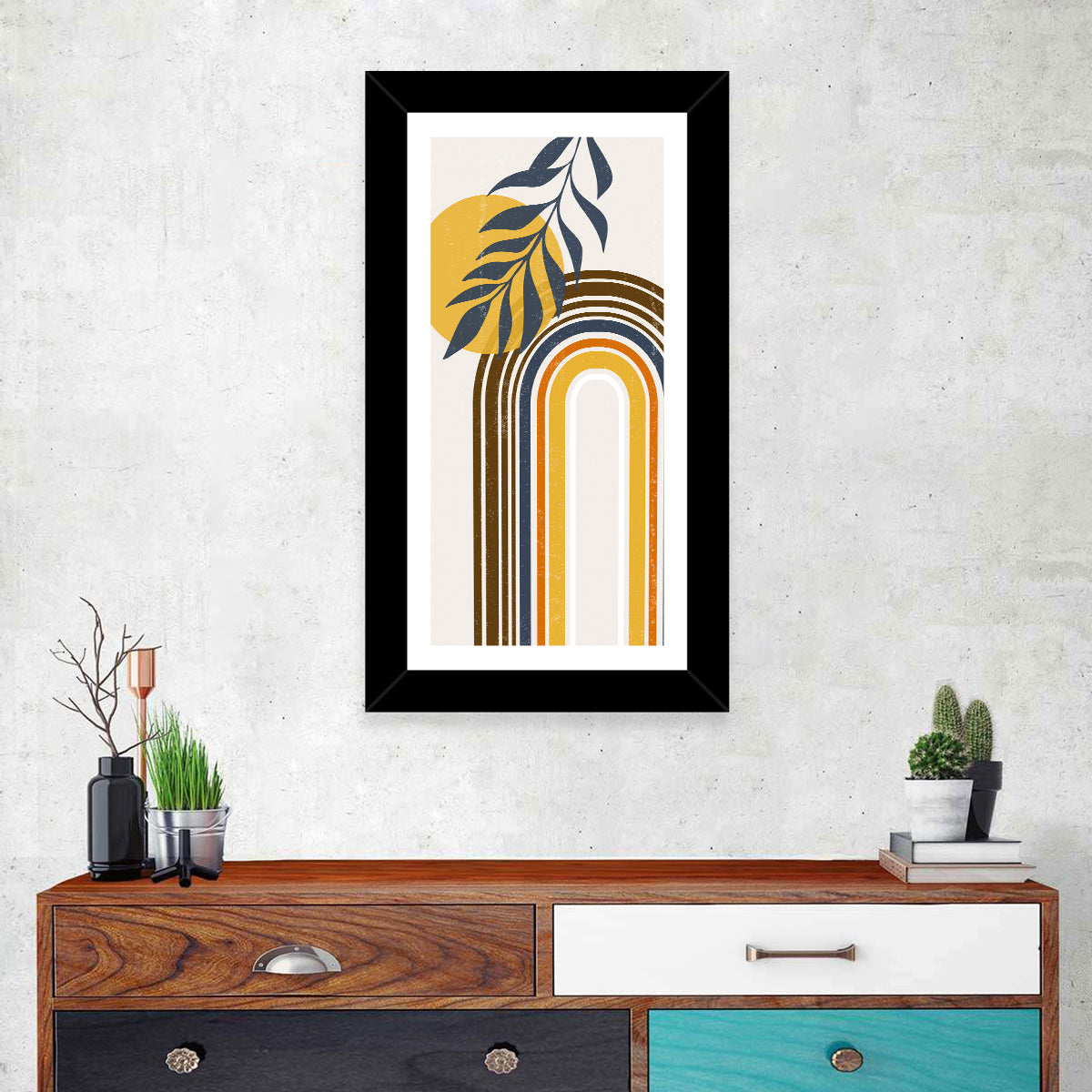 Boho Concentric Sun Arch Wall Art