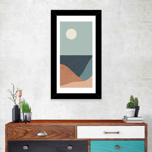 Mountain Lake Minimalist Wall Art