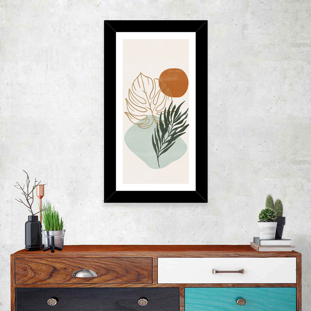 Monstera Sun Botanical Composition Wall Art