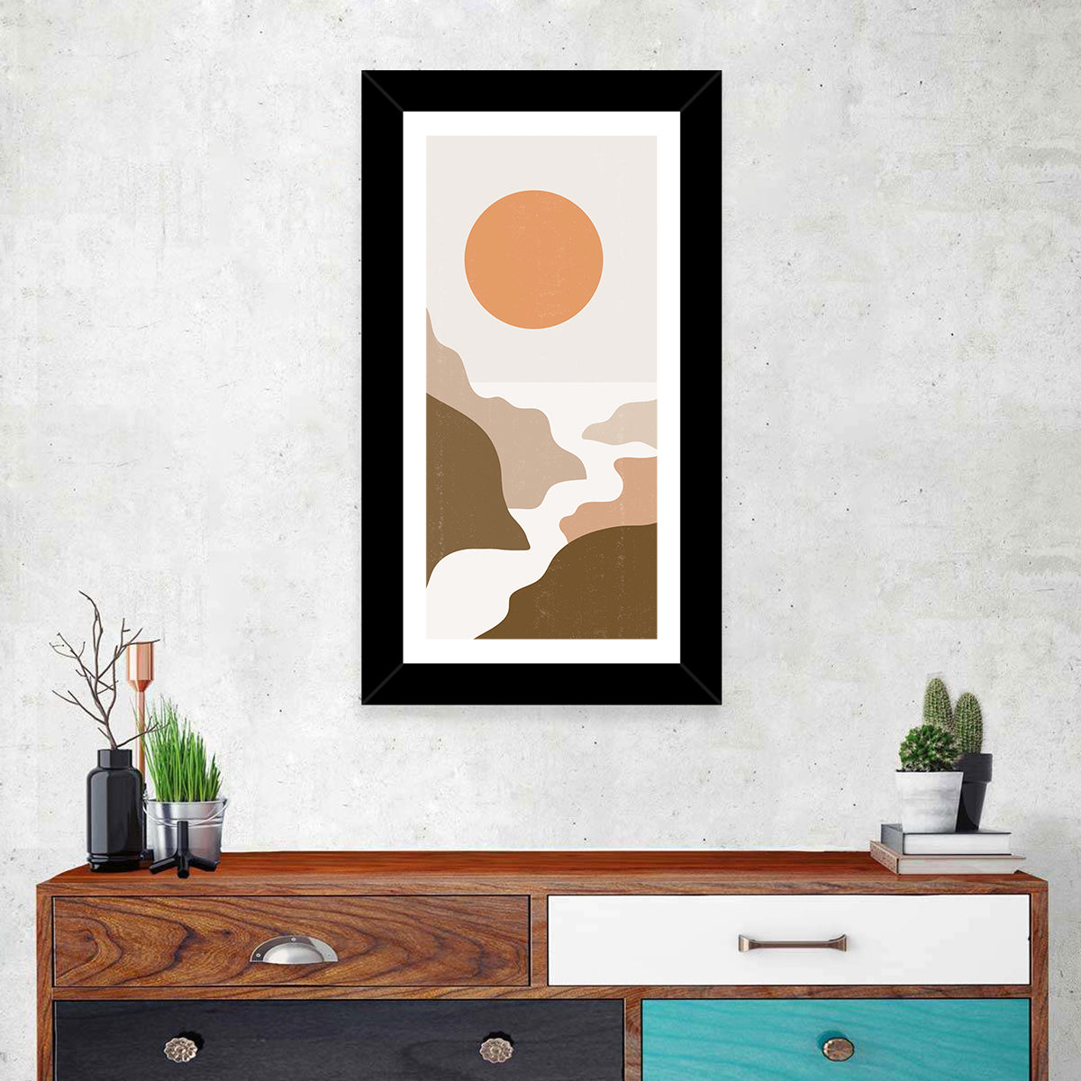 Sun Over Canyon River Wall Art