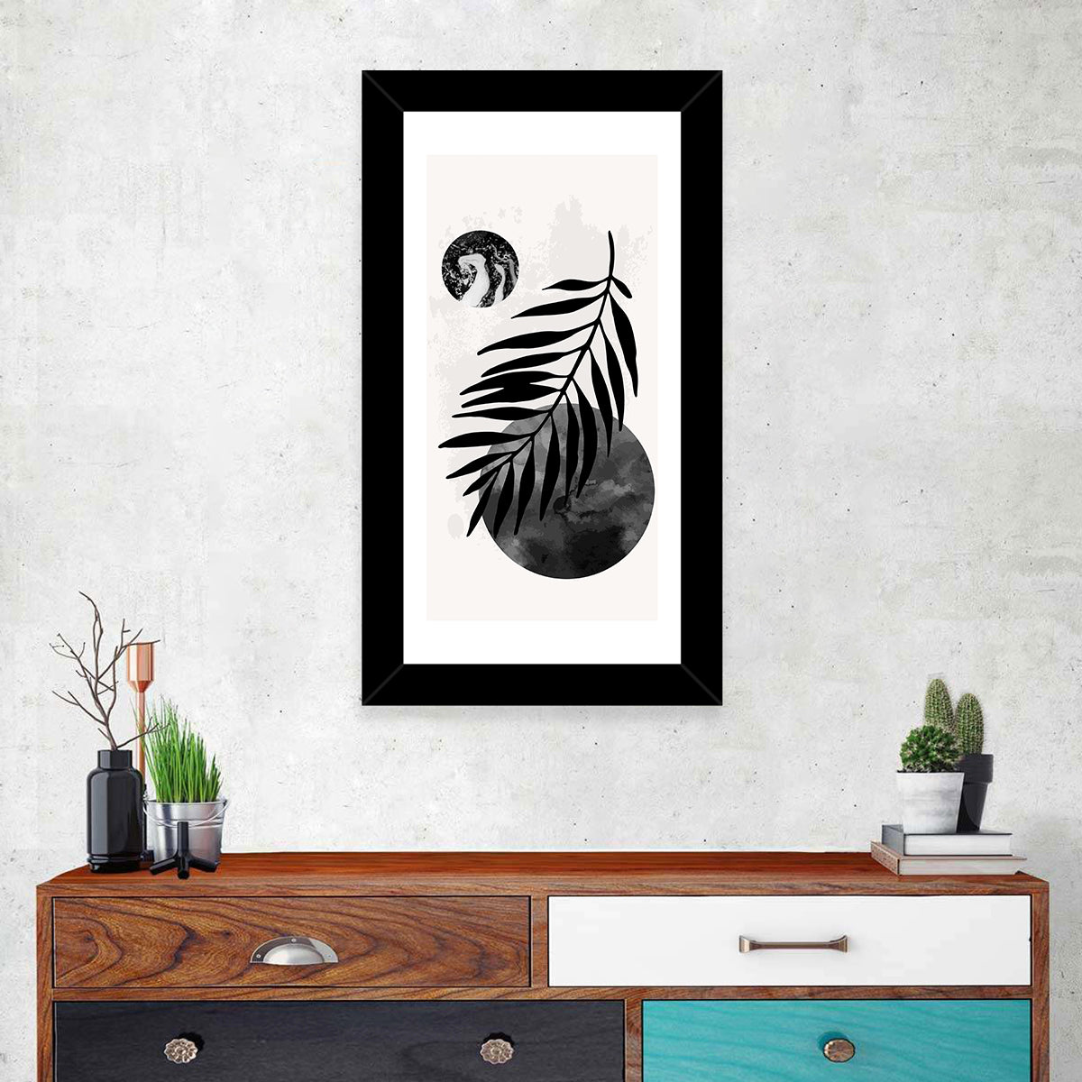 Minimal Palm Leaf Study Wall Art