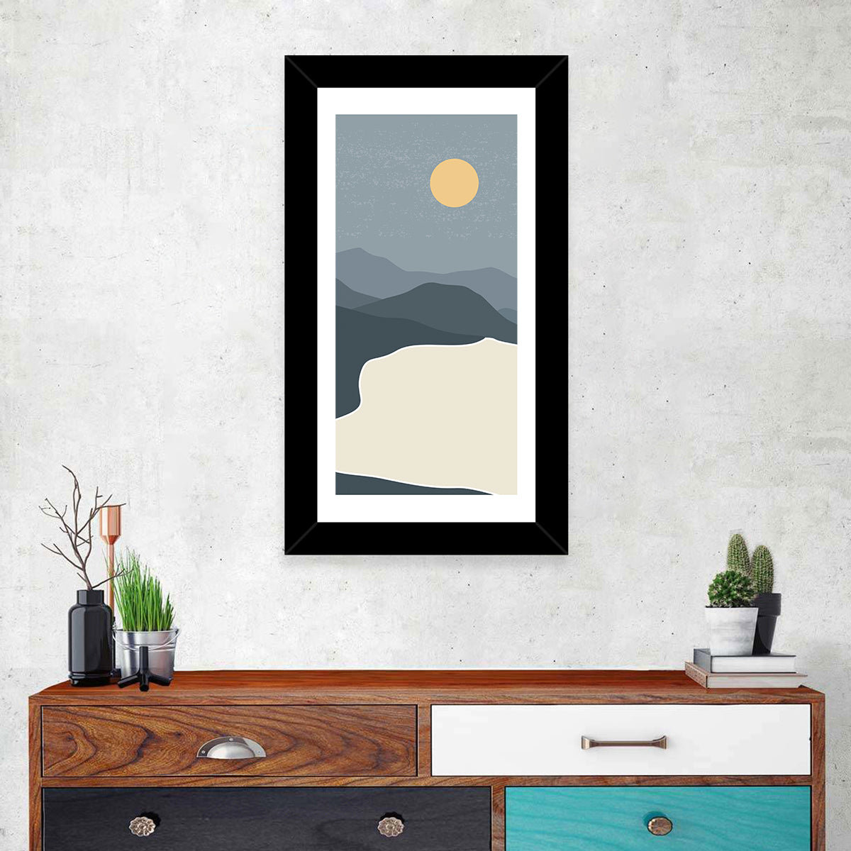 Sandy Mountains at Dusk Wall Art
