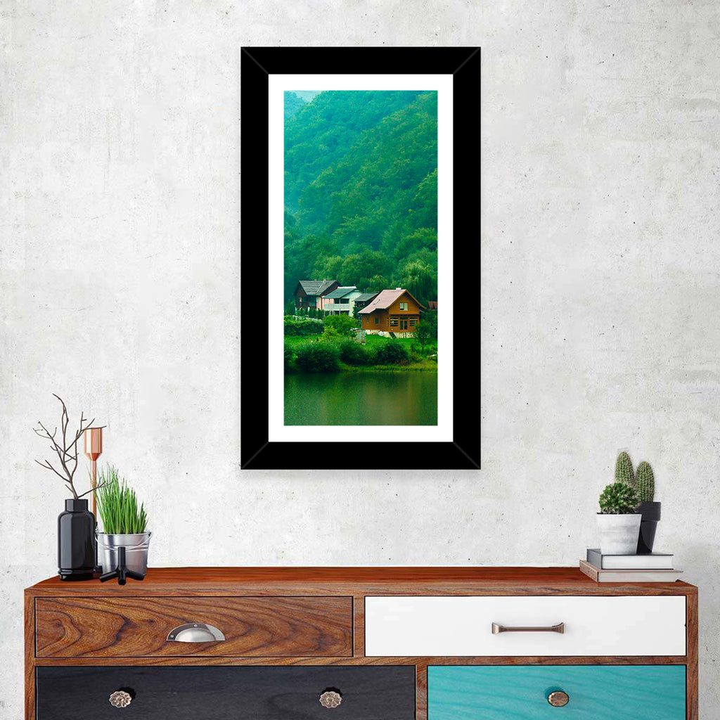 Mist Over Lake Tarnita Wall Art