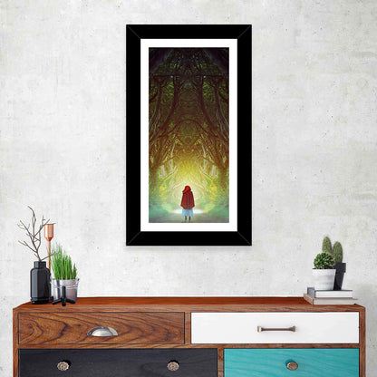 Hedges Forest Pathway Wall Art